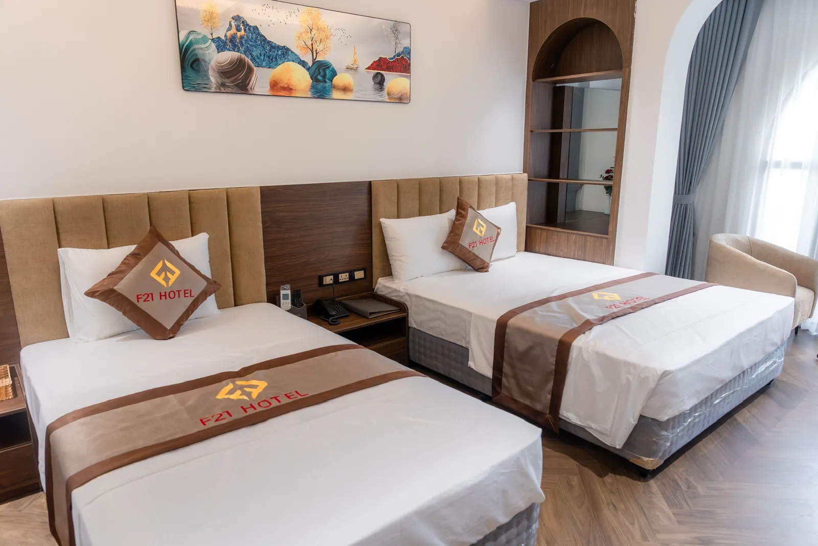Phòng Đôi 4 người với hai giường lớn