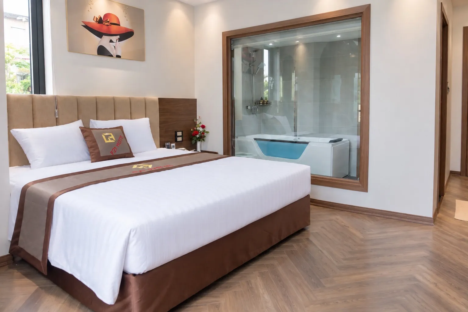 Phòng Đơn VIP với bồn tắm sau vách kính